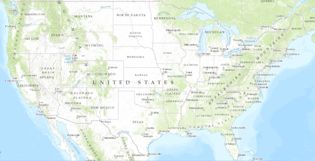 Base image of the US